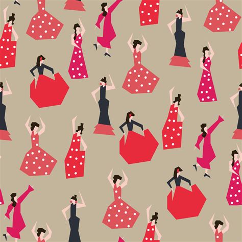 Flamenco Seamless Pattern 12630261 Vector Art at Vecteezy
