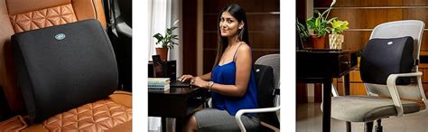 Afco Lumbar Support Cushion | Memory Foam | Ergonomic Backrest for ...