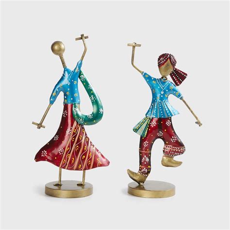 Buy Corsica Mystic India Set of 2 Metal Couple Figurine from Corsica by ...
