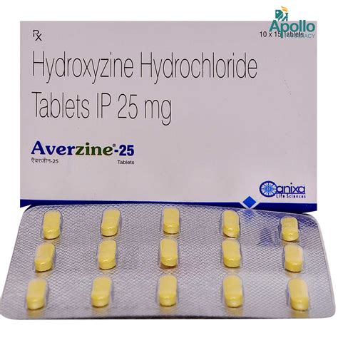 Averzine 25 mg Tablet 15's Price, Uses, Side Effects, Composition ...
