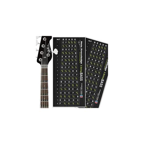 NoteKnowledge 5 String Bass Guitar Fretboard Note Map India | Ubuy