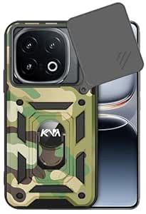 Kapa Tank Back Cover for IQOO 13 (5G) | Inbuilt Ring + Slider ...