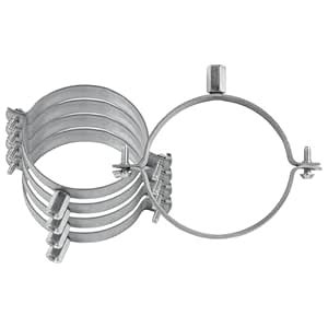 HVAC OV 6" Inch 5Pack Galvanized Steel Duct Clamp - Metal Pipe Hanger ...