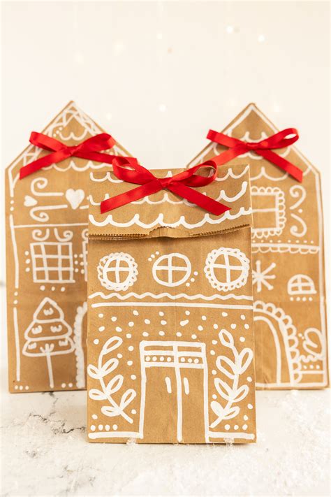 Paper Bag Gingerbread House - Made To Be A Momma