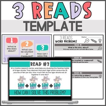 Image result for 3 Read Strategy Math