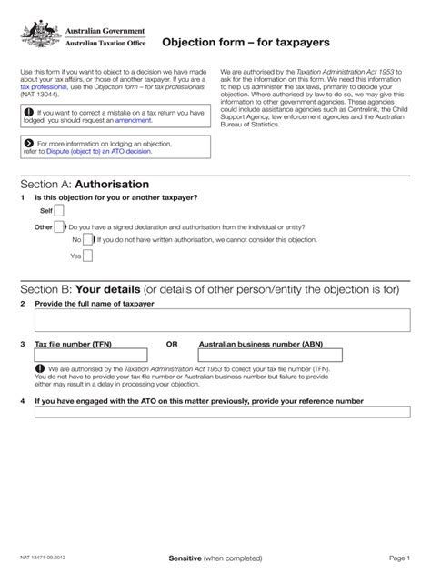 2012 Form AU NAT 13471 Fill Online, Printable, Fillable, Blank - pdfFiller