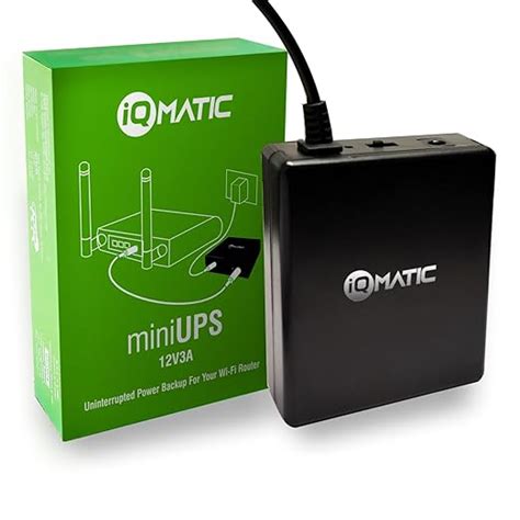 IQMATIC Mini UPS | Up to 4 Hours Backup with 12 Months Warranty ...