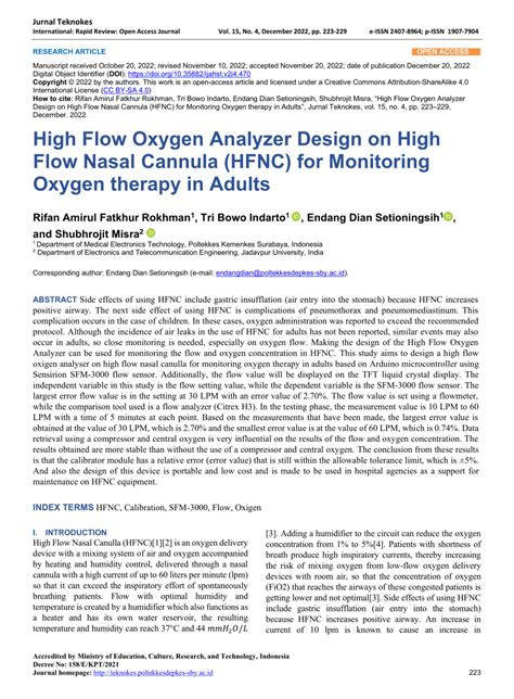 Image result for High Flow FiO2