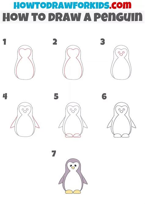 Image result for Step by Step Drawing Penguin