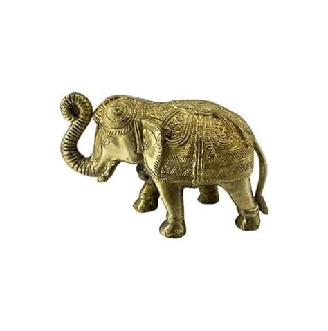 Brass Artifacts Elephant Statue Idol in South Asian Home Decor ...