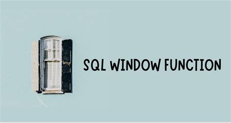 Image result for Frame in SQL Window Function