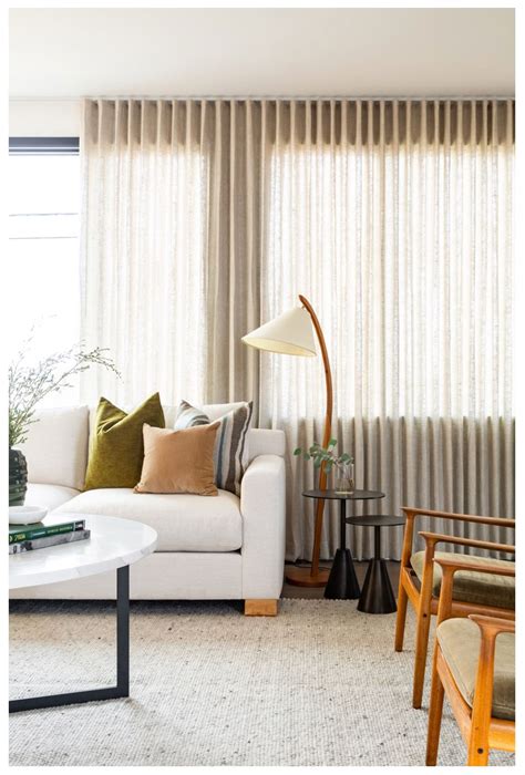 Floor to Ceiling Curtain | Living room warm, Mid century house, Living ...