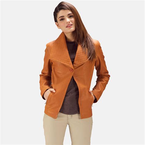 Lee Tan Leather Blazer – Good Leather Garments