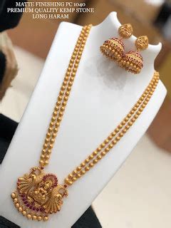 Premium Matte Finishing Jewelry Designs October 2021 - Indian Jewelry ...