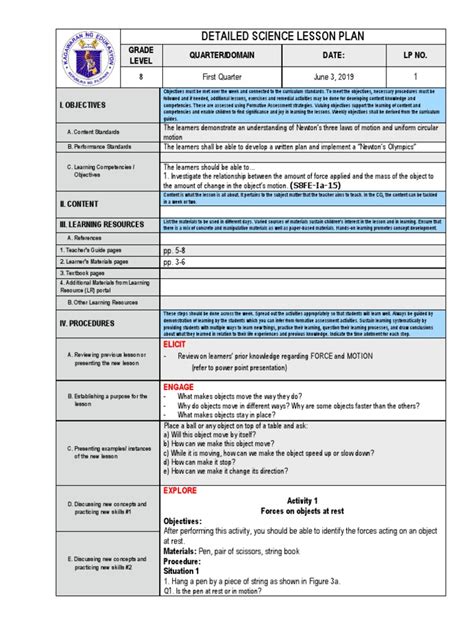 Image result for Lesson Plan for New Curriculum for Basic Science