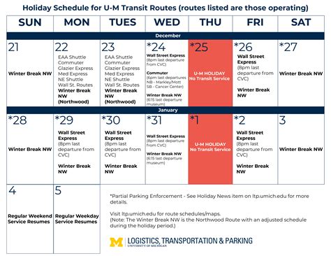 Plan Ahead: Holiday Parking & Transportation 2025 - 2026 - Logistics ...