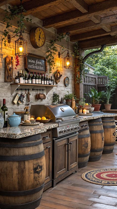 DIY Outdoor Kitchen Ideas for Budget-Friendly Spaces in 2025 | Rustic ...
