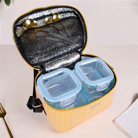 Sunshine Checkered Insulated Lunch Bag Online - Premium Lunch Bag ...
