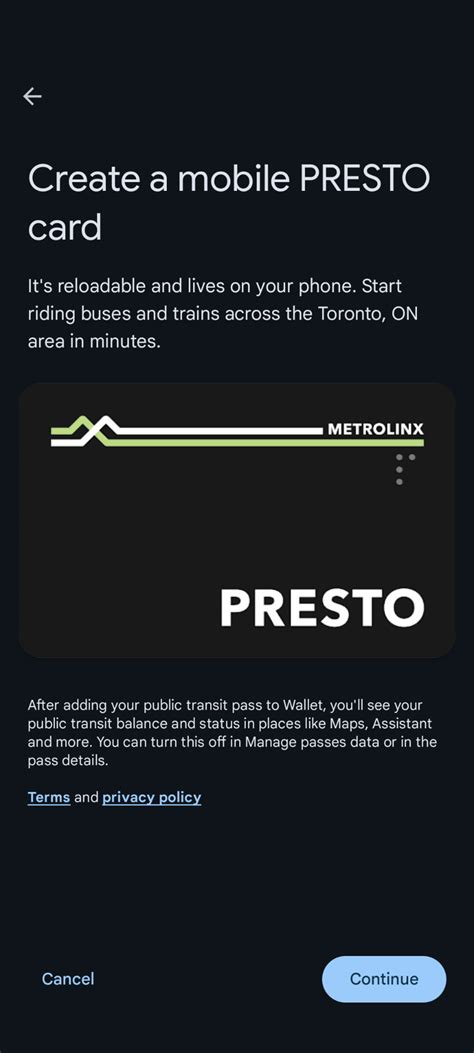 TTC Presto Card 的图像结果