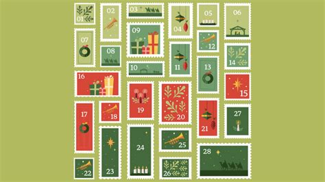 Download Vintage Style Advent Calendar Wallpaper | Wallpapers.com