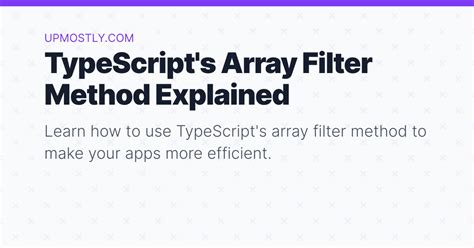 Image result for Filter Method Array Example