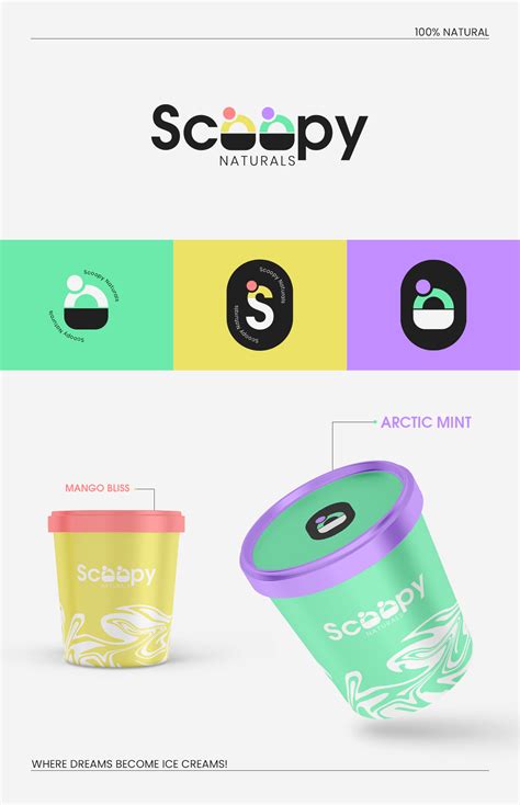 pastel colorful sweet groovy playful illustration ice cream shop branding design in 2025 ...