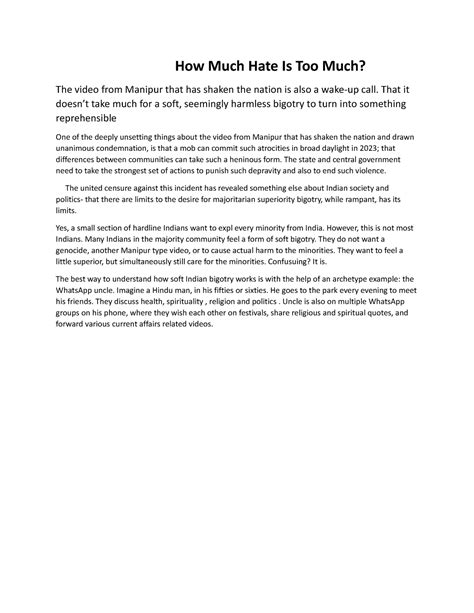 Kon - kon - How Much Hate Is Too Much? The video from Manipur that has ...