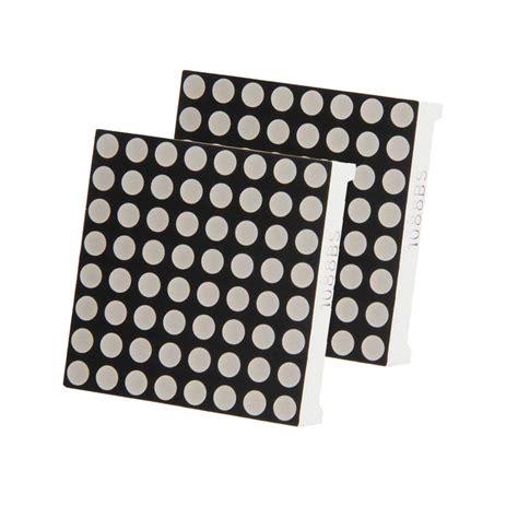TECHDELIVERS® 2.3 inch 8x8 Dot Matrix 64 LED Display Common Cathode Red ...