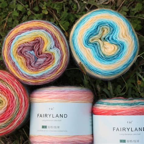Buy SHIKE Fairyland Gradient Color Cotton Cake Yarn,Medium-Fine ...