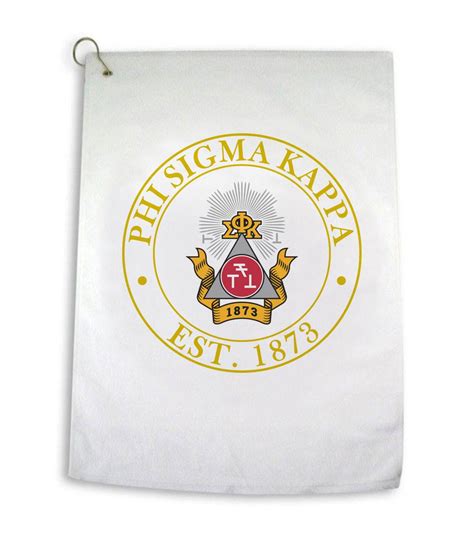Phi Sigma Kappa Crest Golf Towel - Greek Gear