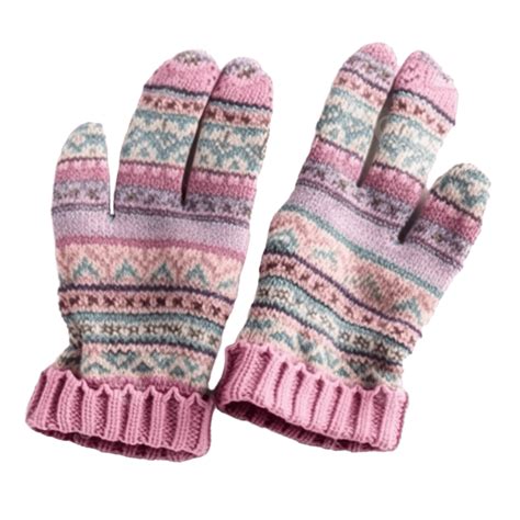 Winter Pair Of Knitted Gloves, Winter, Glove, Pair PNG Transparent ...