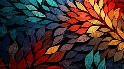 A vibrant and nature inspired wallpaper with hand painted leaves ...