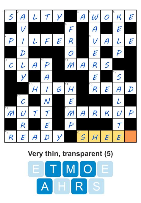 Puzzle Page Crossword July 17 2025 Answers