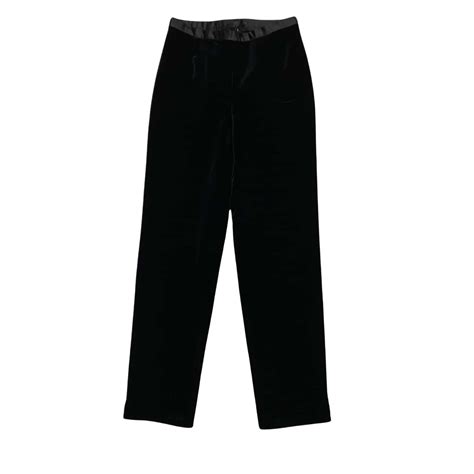 Malcolm Ladies Black Velvet Pant Size 12