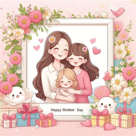 Premium Photo | Free Happy Mother Day Frame Photo Background