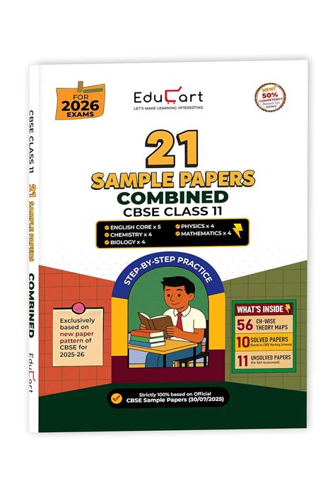 Educart CBSE Class 11 Combined Sample Papers 2025-26 – Physics ...