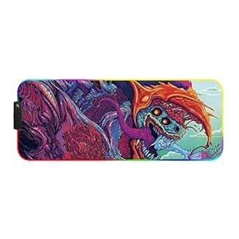 Lyla RGB LED Gaming Mouse Pad Glowing Mice Pad for PC Laptop Style 2 ...