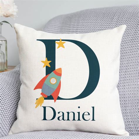 Personalised Space Cushion By DoodlecardsBoutique
