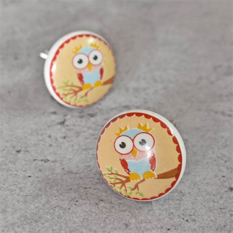 Pigwidgeon Owl Gold Ceramic Kids Cabinet Door Knob – Spruce and Pop