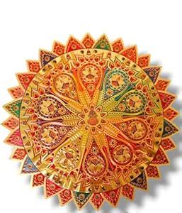 Buy Golden Rangoli Sticker - 25 cm | Gold Metallic PVC | Waterproof ...