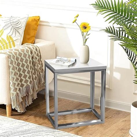 UK HOME DECORE_98 | Stainless Steel Modern Side Table/End Table/Plant ...