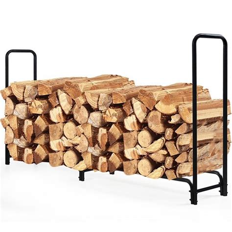 Gaierptone 48.5-in x 14.5-in x 96.5-in Steel Indoor log rack in the ...