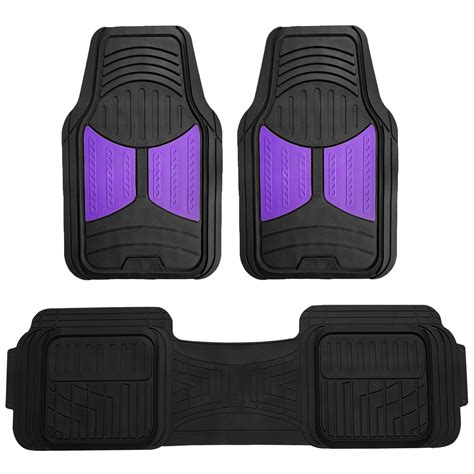 FH Group 2 Tone Color Floor Mats for Car SUV Van Auto All Weather Heavy ...