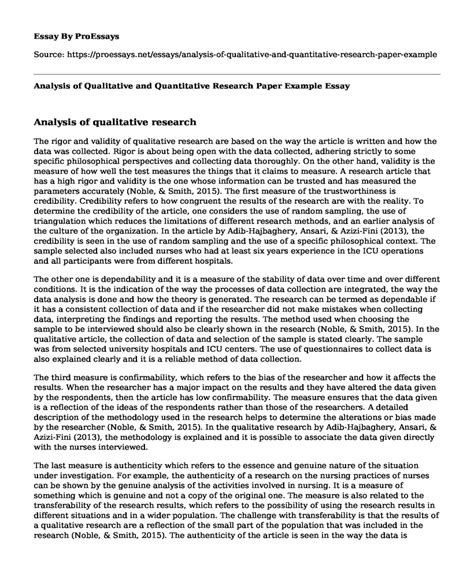 Image result for Data Analysis Example in Research Paper