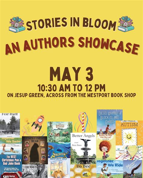 Stories in Bloom: An Authors Showcase, 20 Jesup Rd, Westport, CT ...