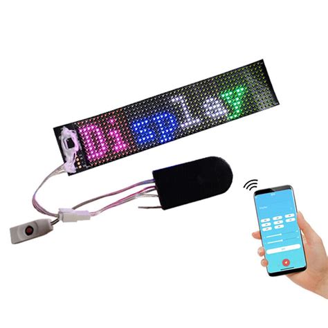 Buy RANRAO Flexible LED Matrix Panel, Scrolling Message Board Display ...