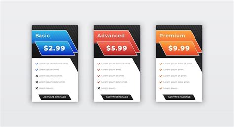 Image result for Subscription Table Design