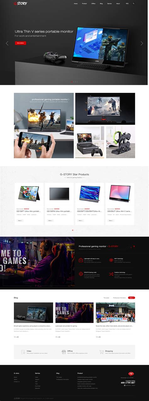 高端游戏显示器品牌-网站建设案例-东莞微观网络公司