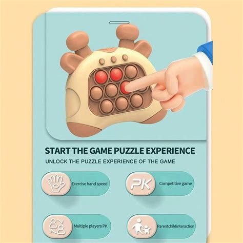 Kids' Handheld Game Console With Pressure Sensing Buttons, Puzzles, And ...