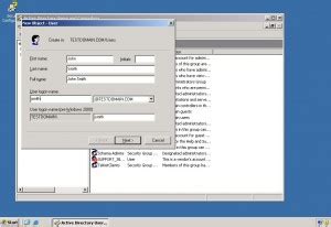 Create Domain User 的图像结果